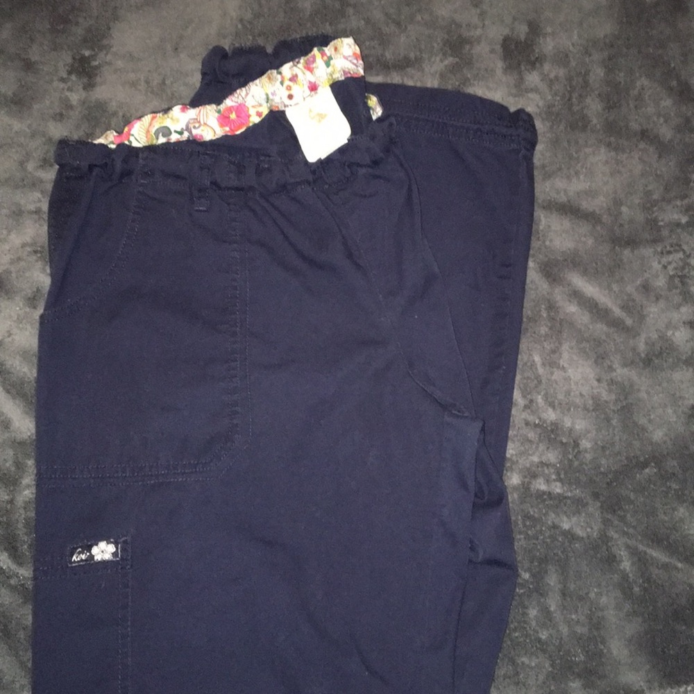 Koi navy scrub pants